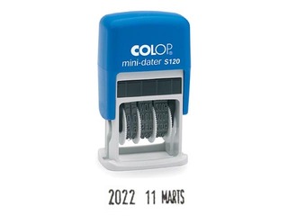 Нумератор Colop S120, месяц с латв. буквами, чёрные чернила