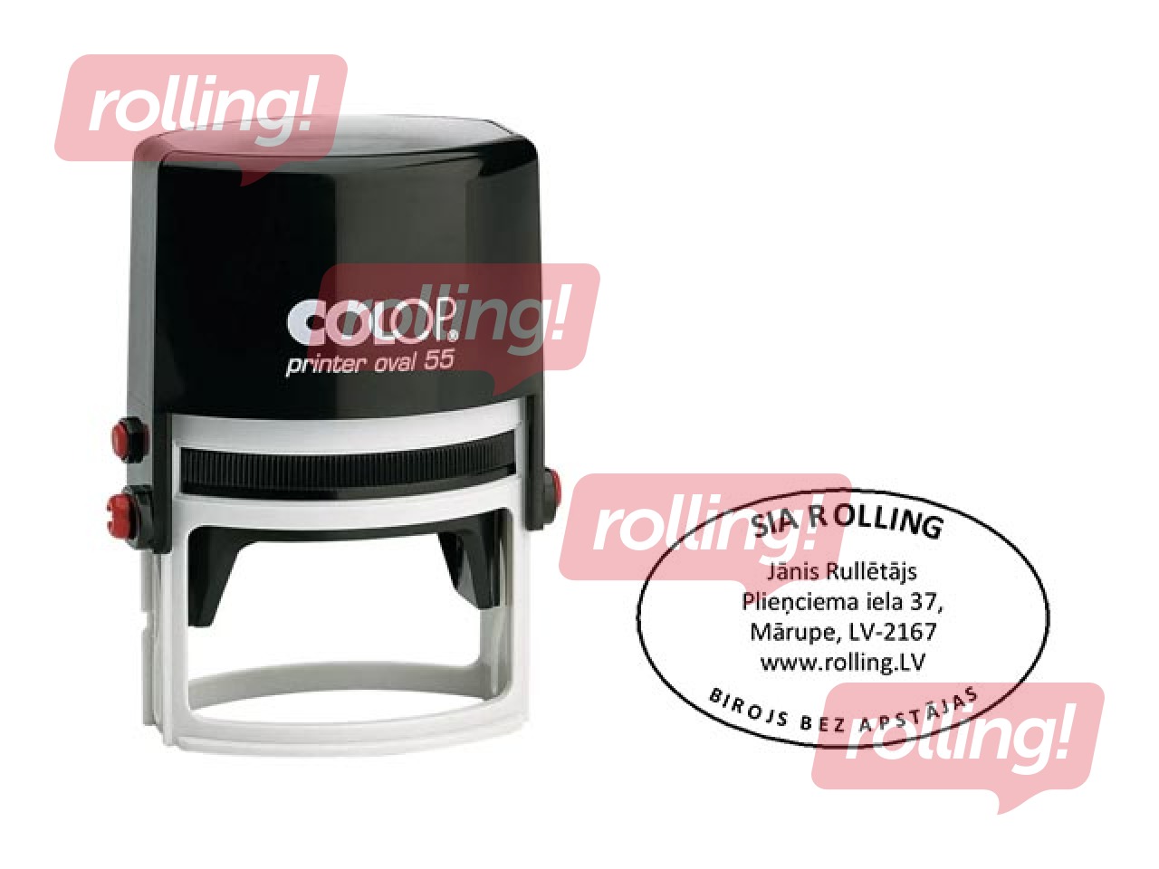 Zīmogs pēc pasūtījuma, Printer Oval 55