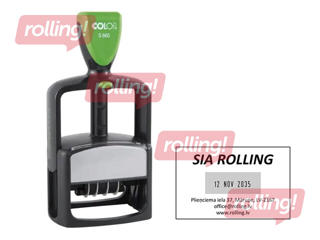Zīmogs pēc pasūtījuma, Printer S660 Dater