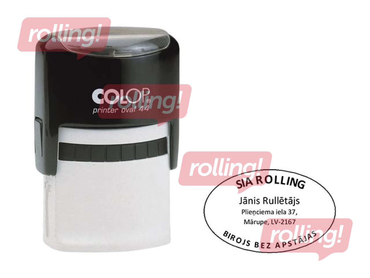 Custom stamp, Printer Oval 44