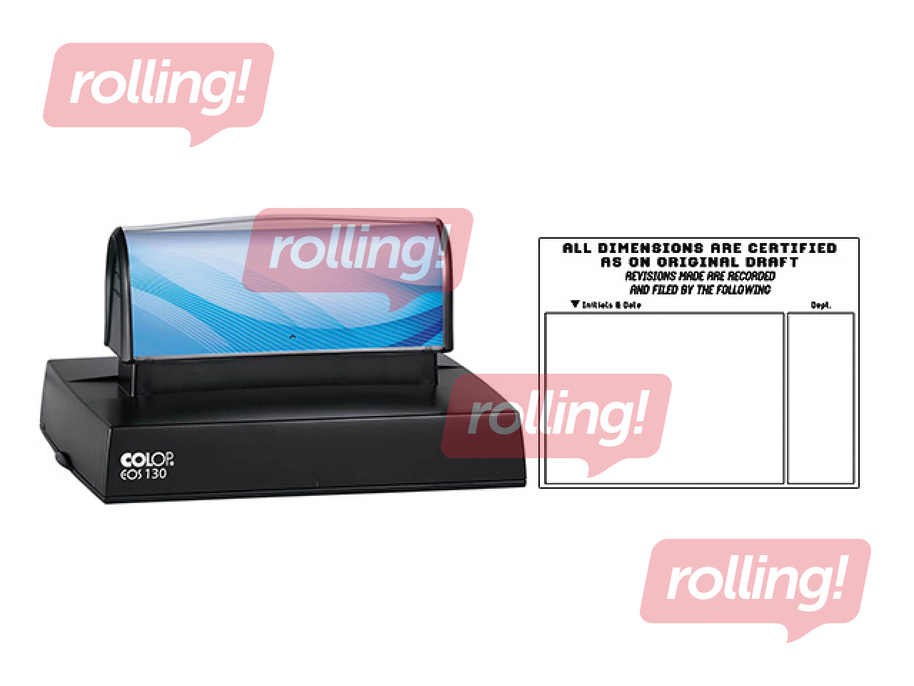 Custom stamp EOS 130