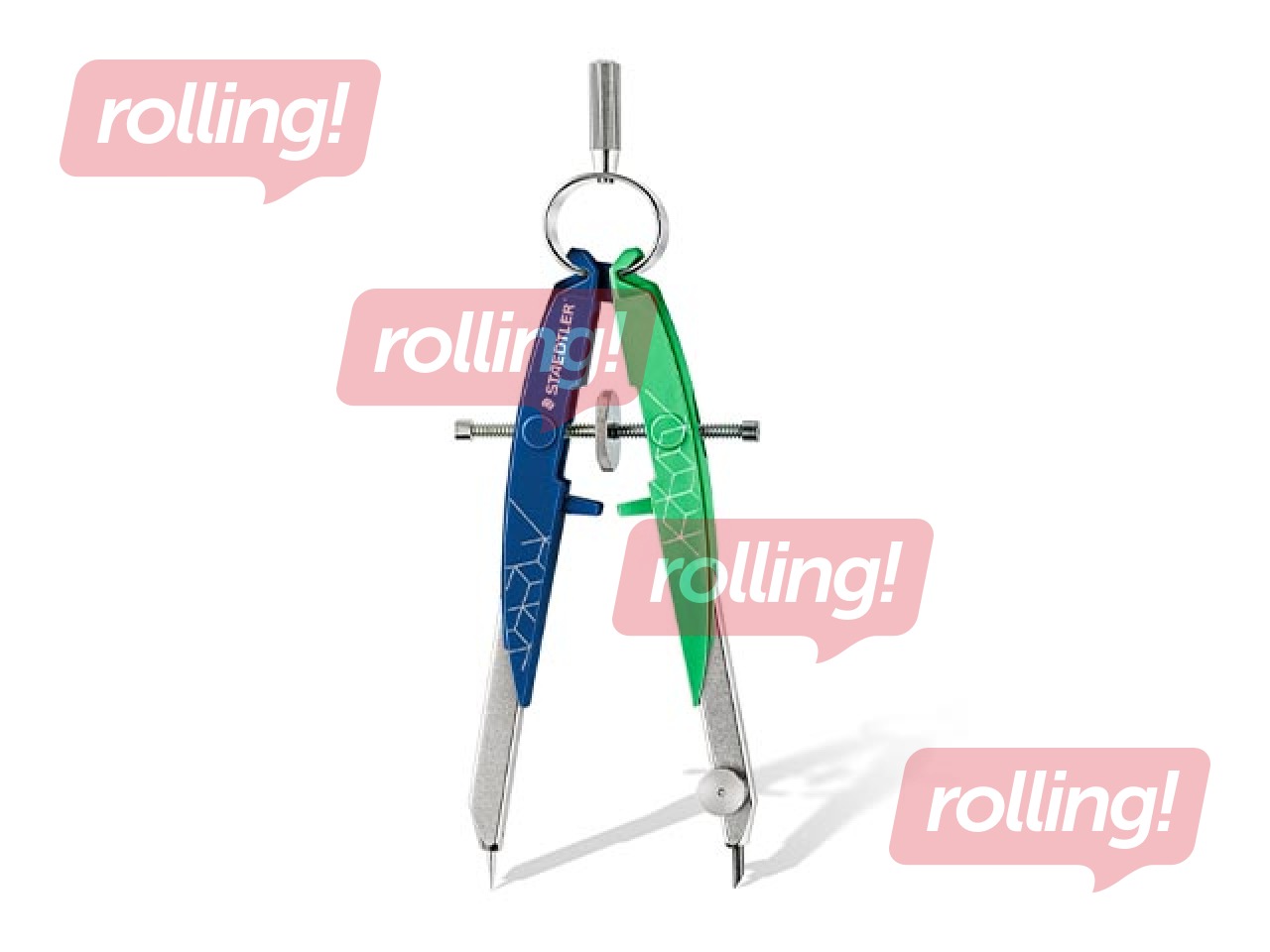 Циркуль Staedtler, 556, металлический, зелёный/синий