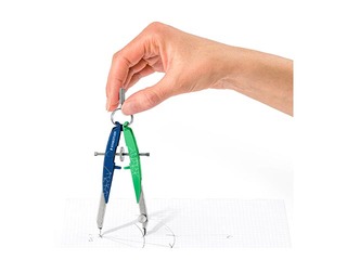 Циркуль Staedtler, 556, металлический, зелёный/синий