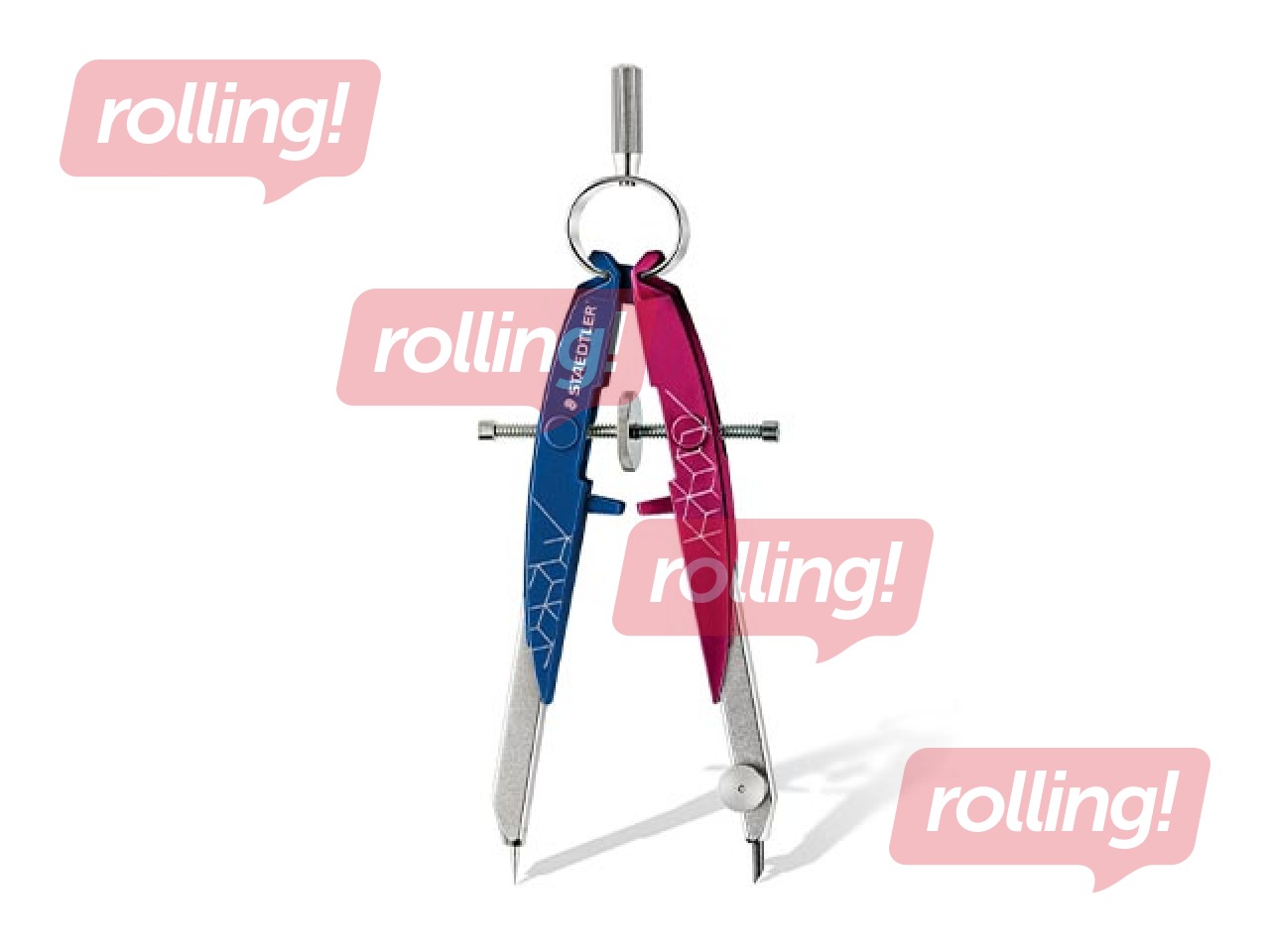 Cirkulis Staedtler, 556, metāla, rozā/zils