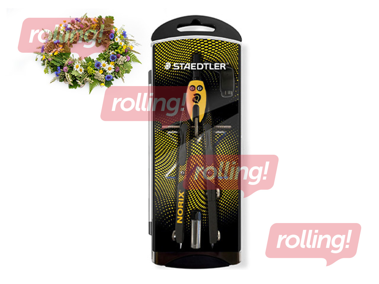 Cirkulis Staedtler Norix 555, dzeltens +Līgo dāvana!