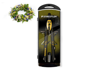 Sirkel Staedtler Norix 555, kollane +Jaanipäeva kingitus!