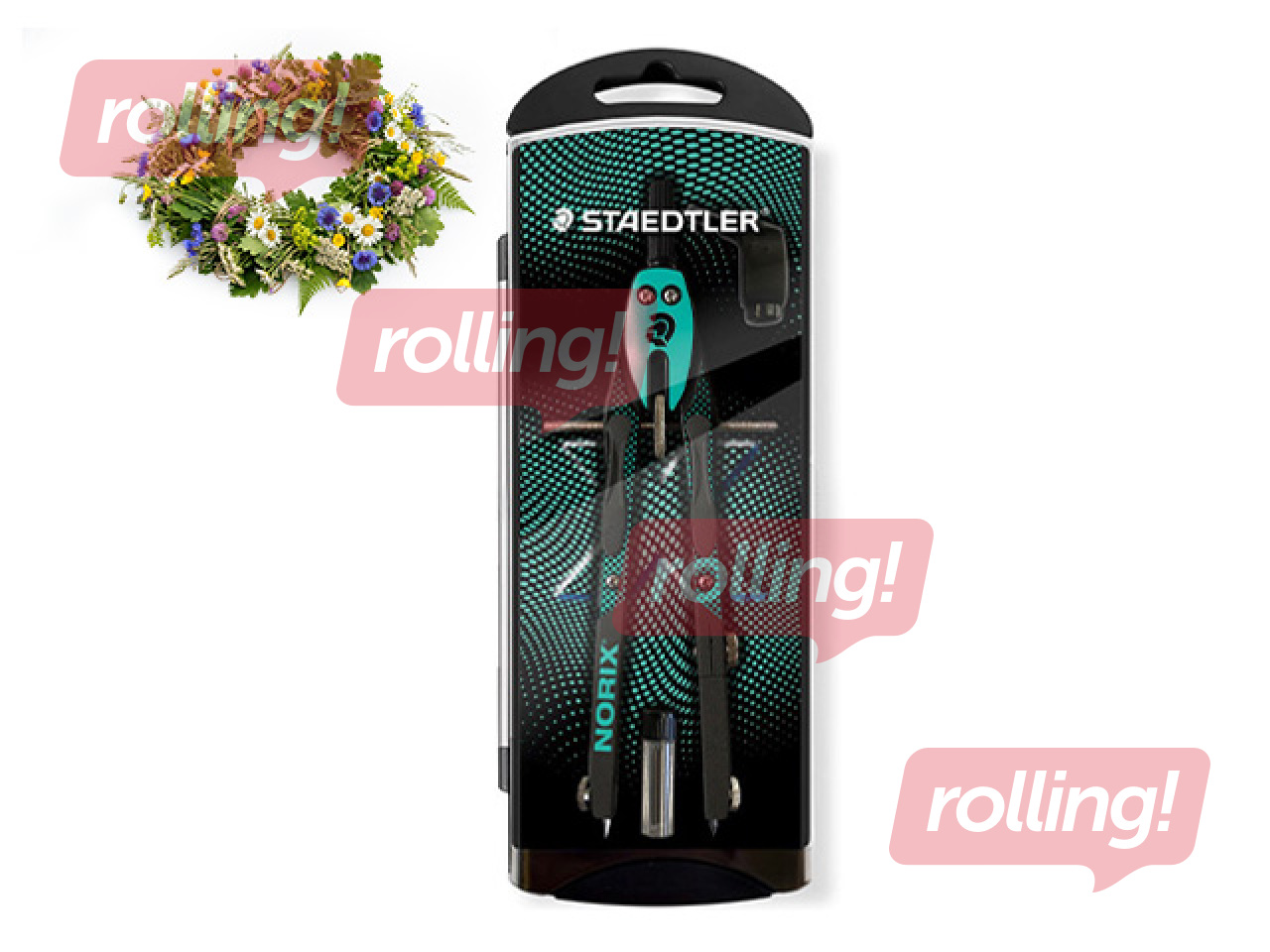 Cirkulis Staedtler Norix 555, zaļš +Līgo dāvana!