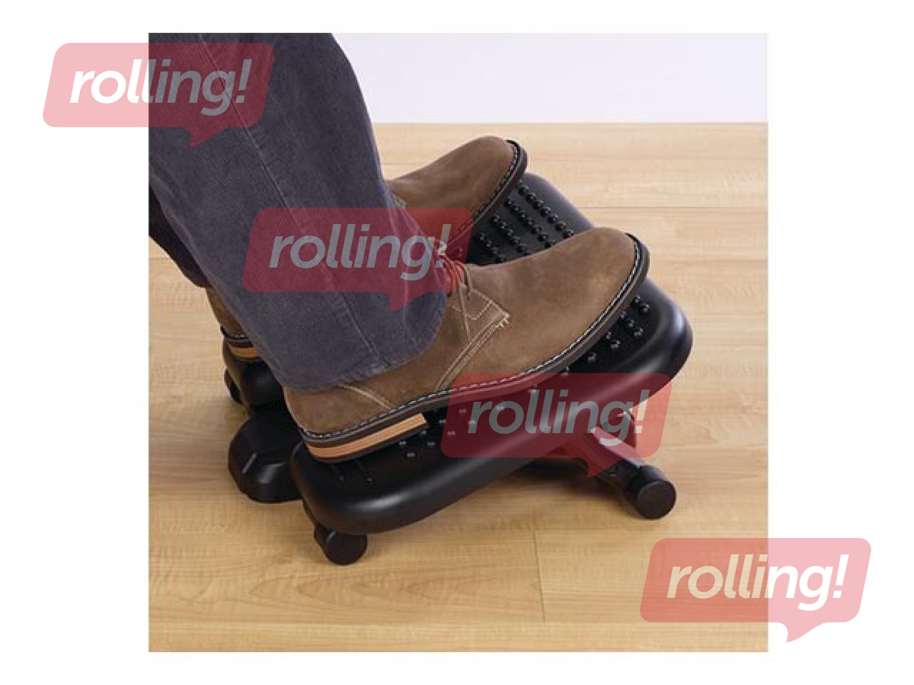 Kāju paliktnis Kensington SmartFit SoleMassage, melns