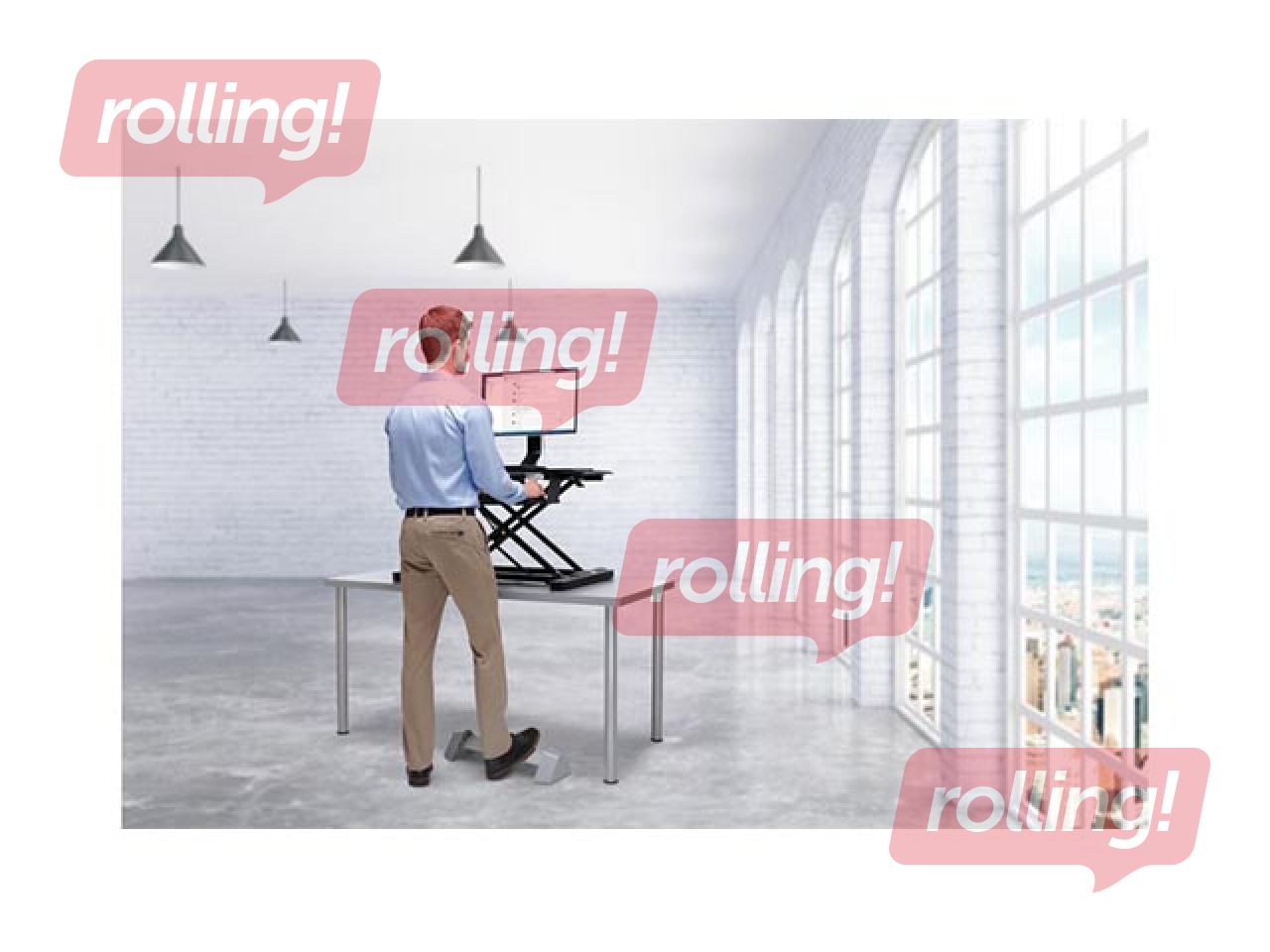 Kāju paliktnis Kensington Rocking Footrest, pelēks