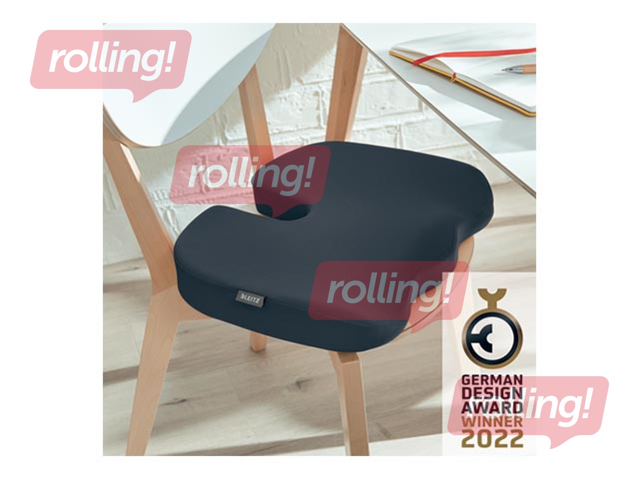 Krēsla paliktnis Leitz Ergo Cosy Cushion, pelēks