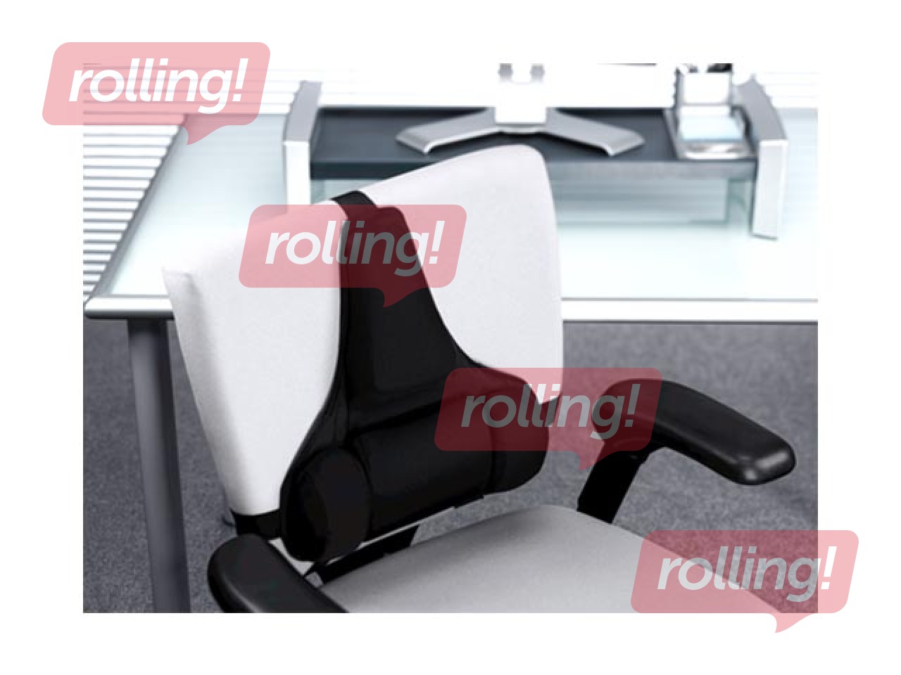 Muguras balsts Fellowes Ultimate, melns