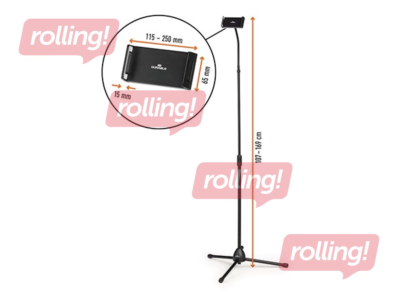 Planšetdatora turētājs Durable Twist Combi