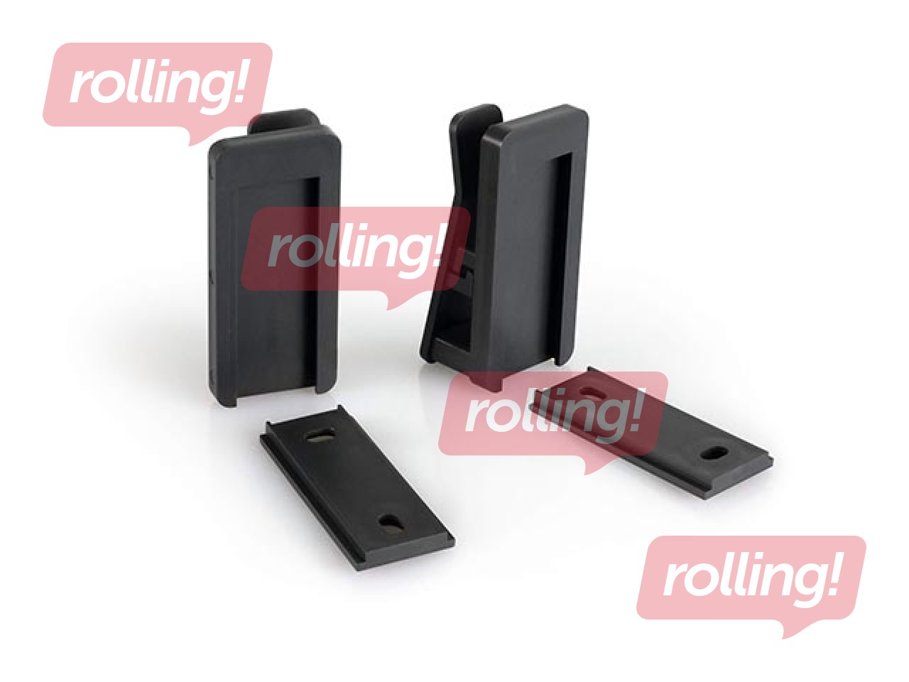 Planšetdatora sienas turētāji Durable, melni, 2 gab.