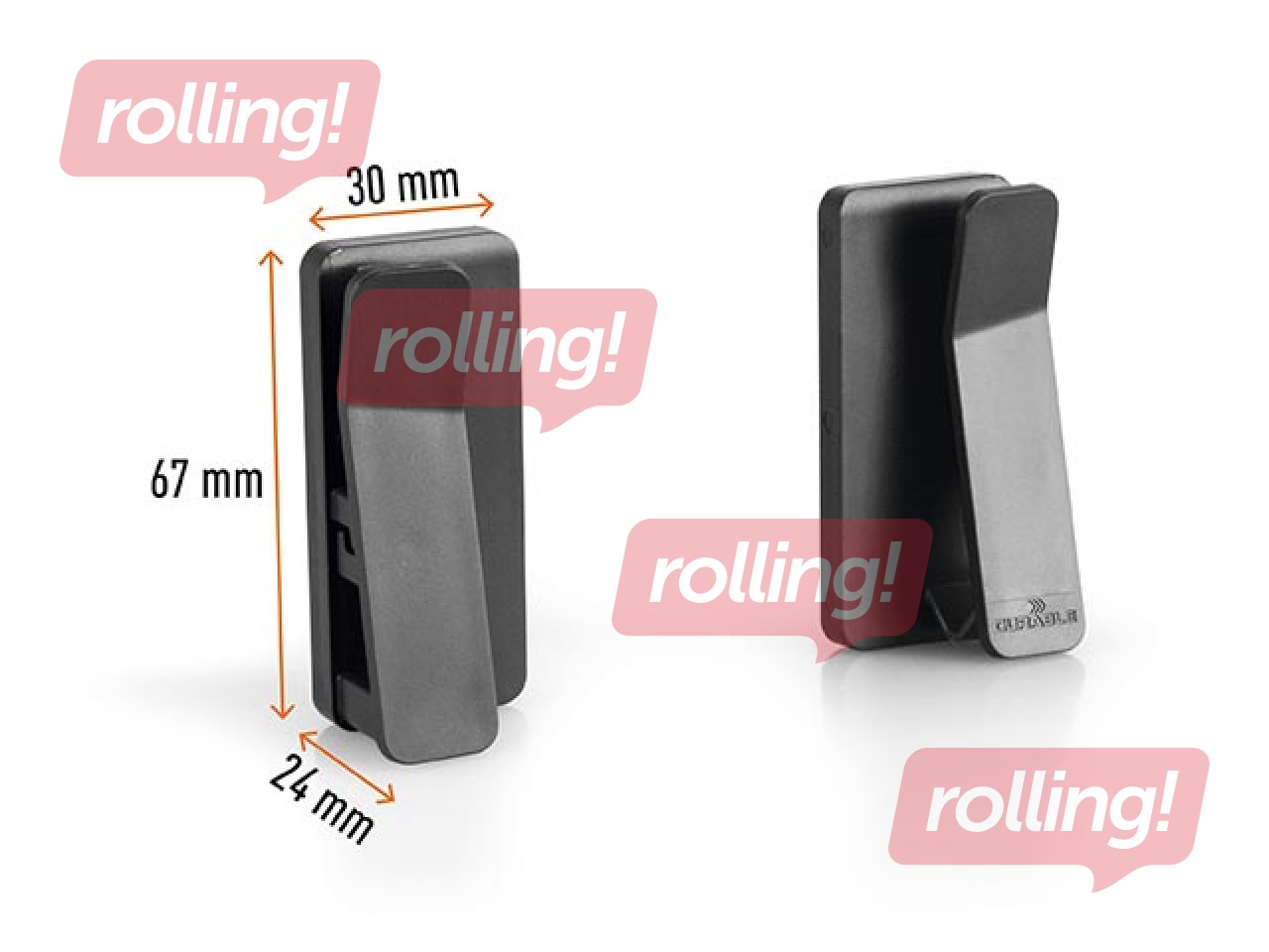 Tablet wall dock Durable, black, 2 pcs.