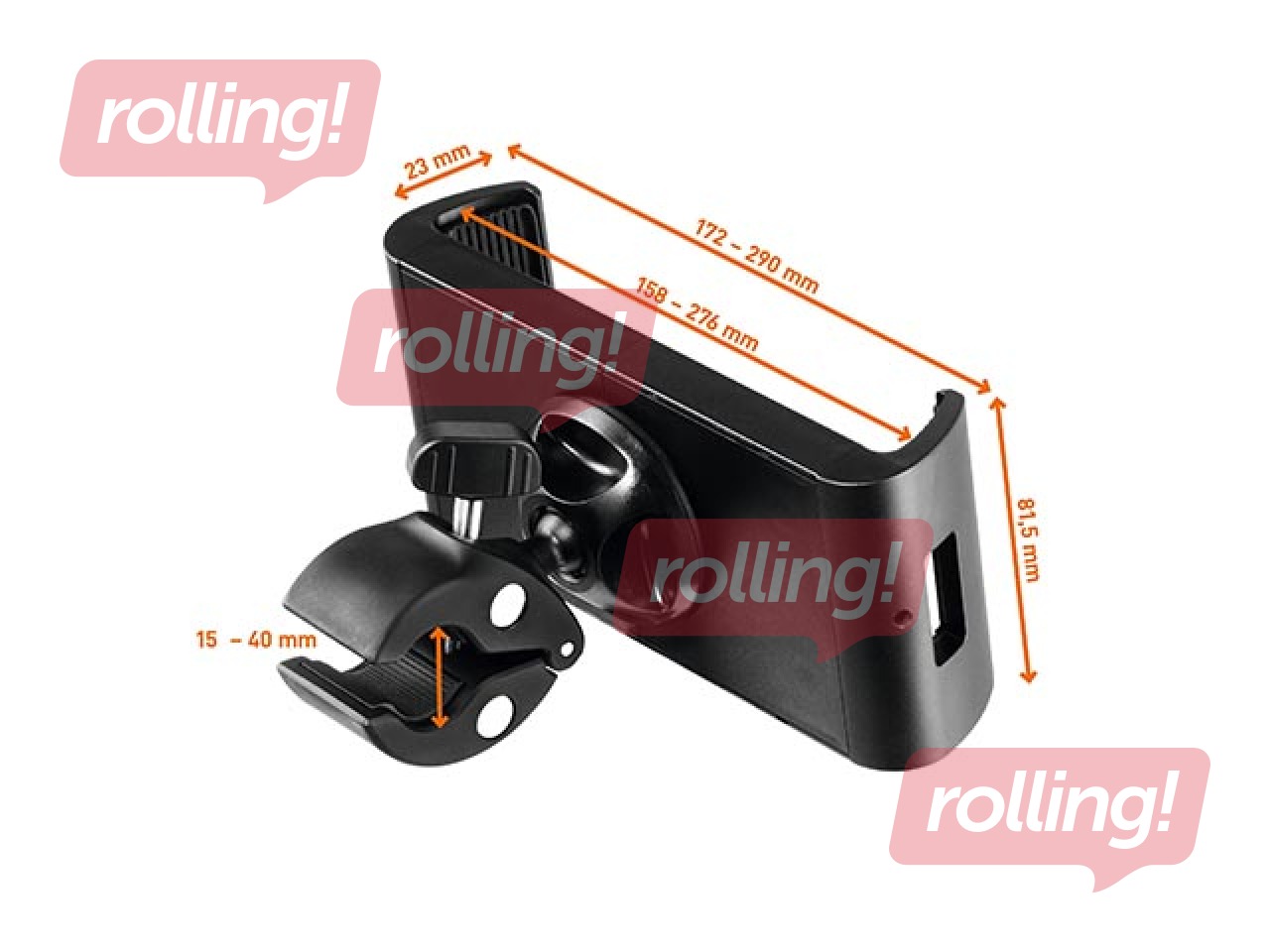 Planšetdatora turētājs Durable, Tough, Clamp, XL