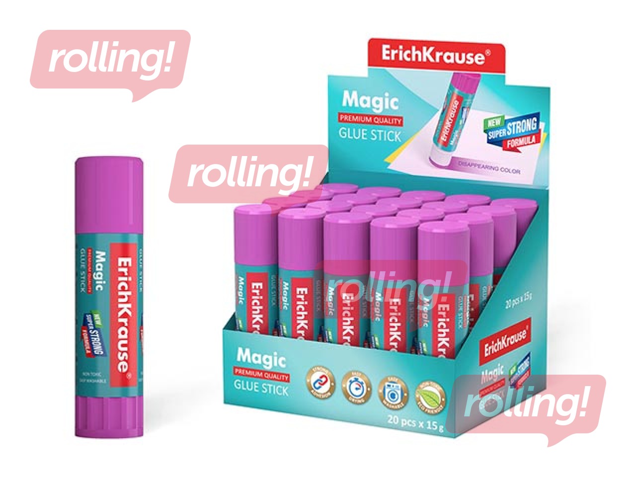 Kлеящий карандаш ErichKrause Magic, 15г