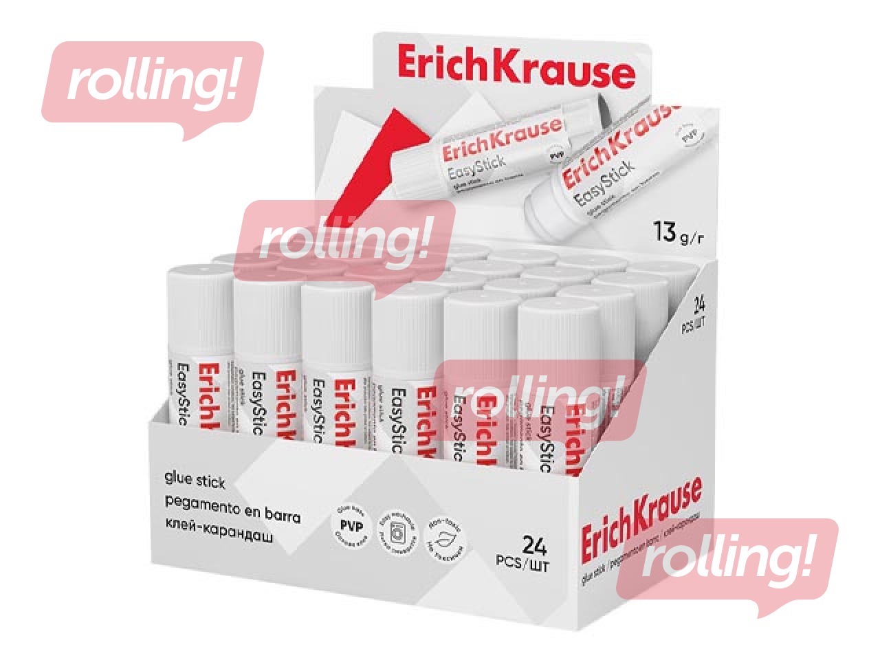 Līmes zīmulis ErichKrause, EasyStick, 13g