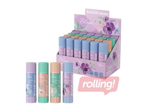 Liimipulk ErichKrause, EasyStick, Bloom, pastell, 13g