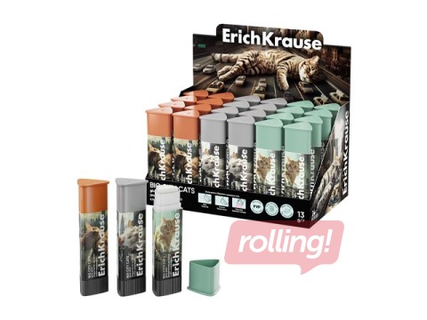 Līmes zīmulis ErichKrause, Big City Cats, trijstūra forma, 13g