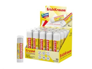 Клей-карандаш ErichKrause, Crystal, 15г
