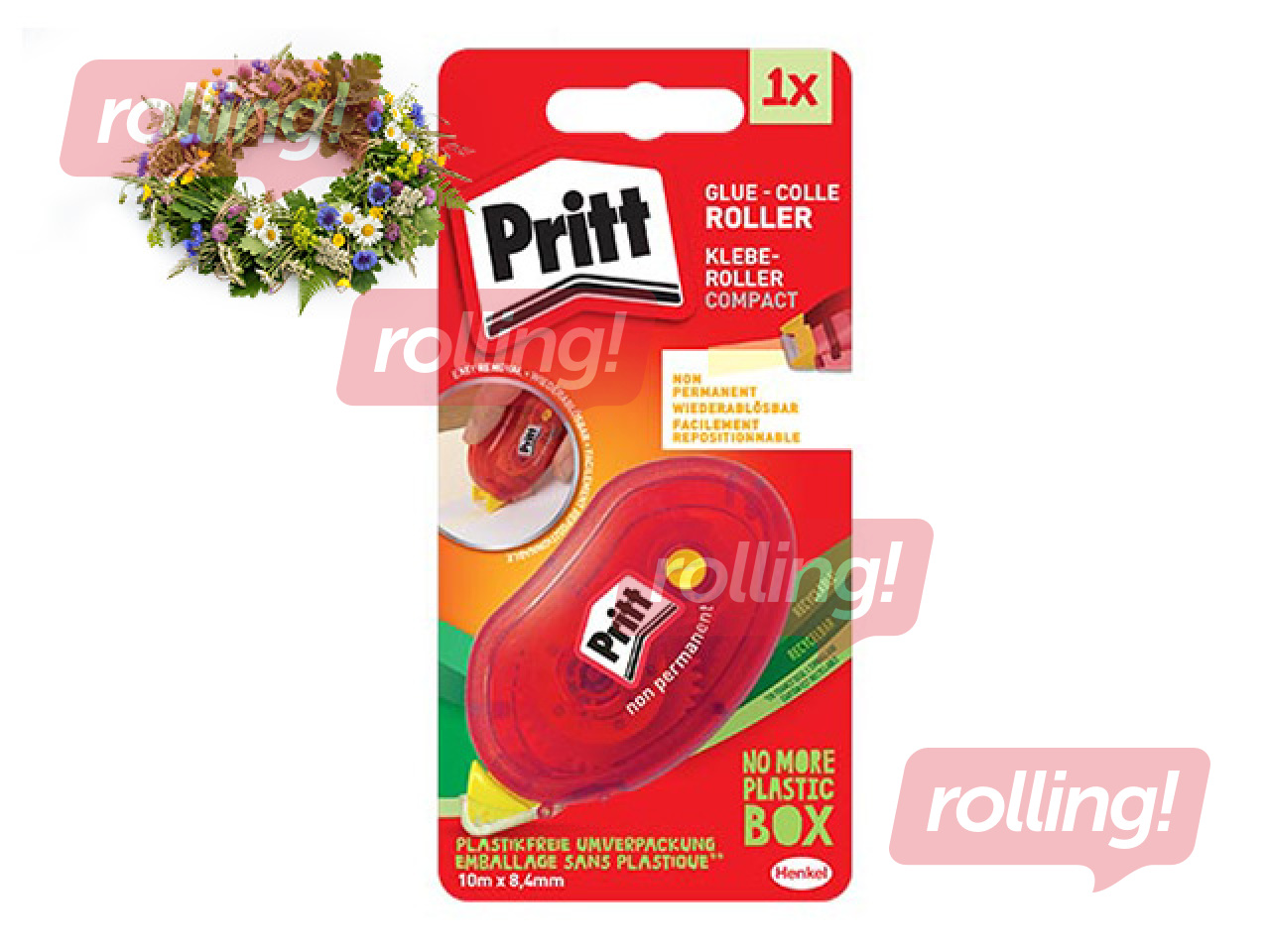 Līme rolleris Pritt, 8.4mm x 10m, ne permanenta līme +Līgo dāvana!