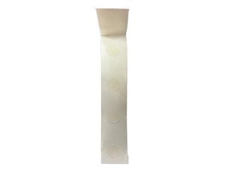 Ümmargused kleebispaberid Hotmelt, madal nakkuvus, 10mm x 1000 täppi