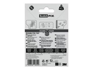 Eemaldatavad liimipadjad Scotch, 11 mm x 15 mm, 36 tk