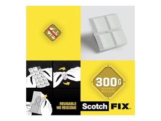 Eemaldatavad liimipadjad Scotch, 11 mm x 15 mm, 36 tk