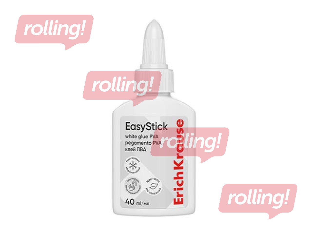 Клей ПВА ErichKrause, EasyStick, 40мл