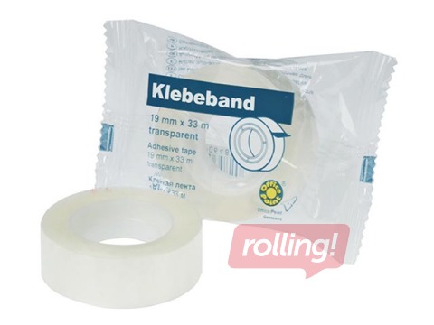 Līmlente Office Point, caurspīdīga, 19mm x 33m, 1 gab.