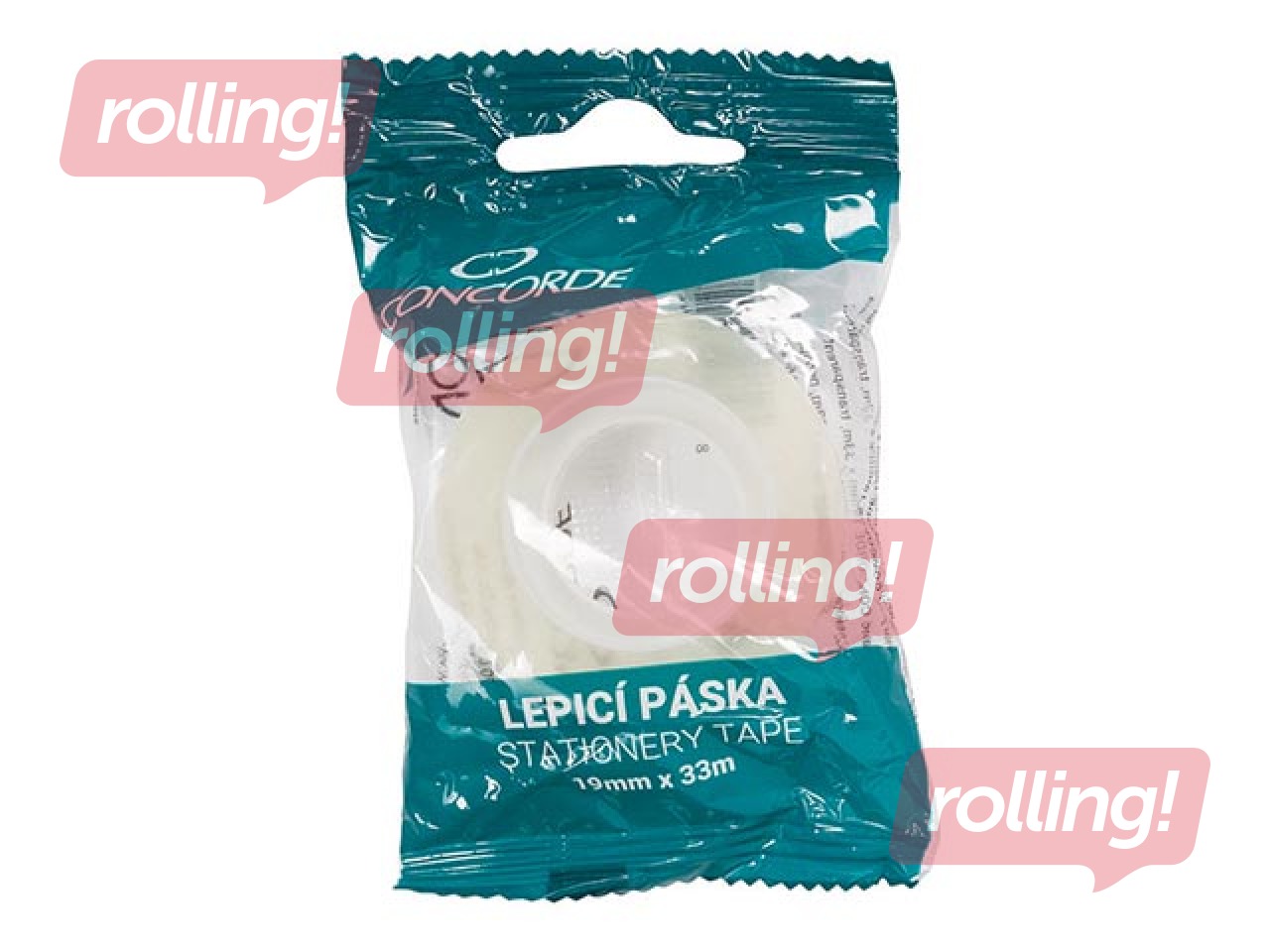 Līmlente Concorde, caurspīdīga, 19mm x 33m, 1 gab.