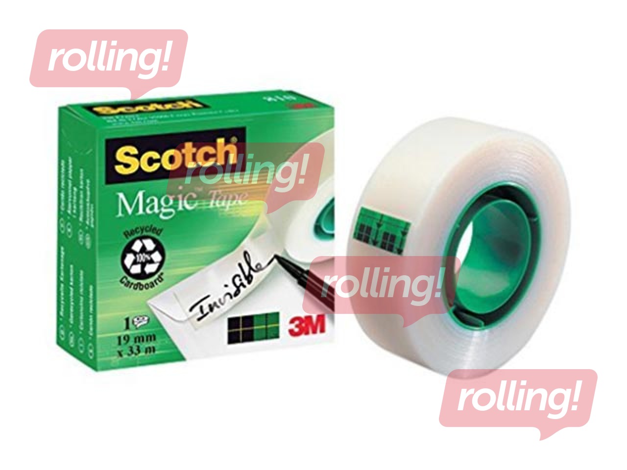 Līmlente 3M Scotch Magic 810, matēta, 19mm x 33m, 1 gab.