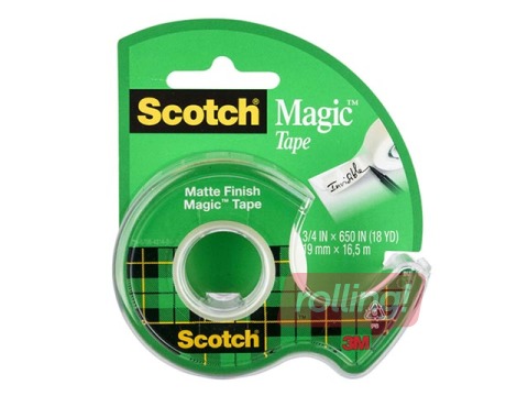 Līmlente ar turētāju 3M Scotch Magic, 19mm x 7.5 m