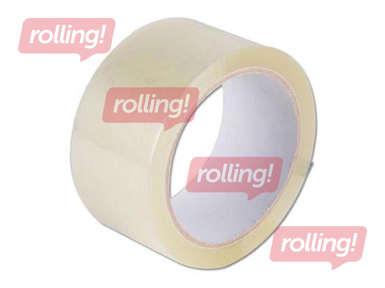 Adhesive tape for packaging, 76mm x 66m, transparent