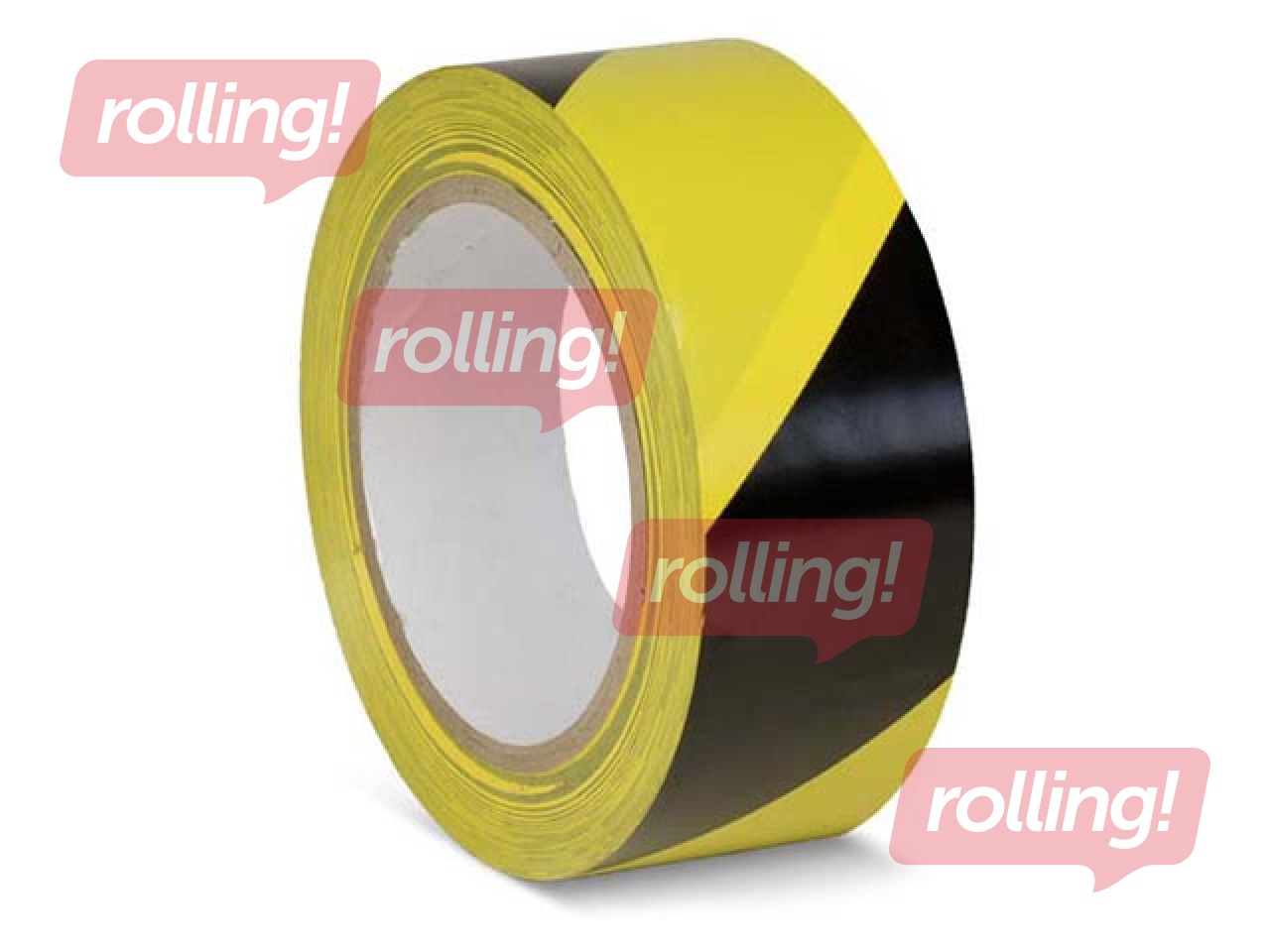 Brīdinājuma marķēšanas līmlente, melna-dzeltena. 50mmx33m