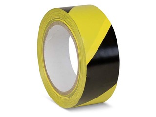 Wickes Hazard Tape, Yellow and Black. 50mmx33m