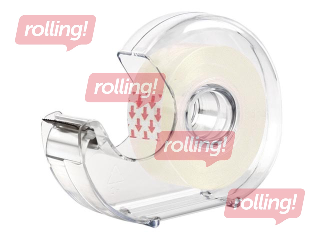 Līmlente ar turētāju Forofis, caurspīdīga, 19mm x 33m