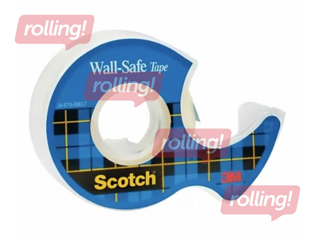 Līmlente ar turētāju 3M Scotch Removable, 19mm x 16.5m