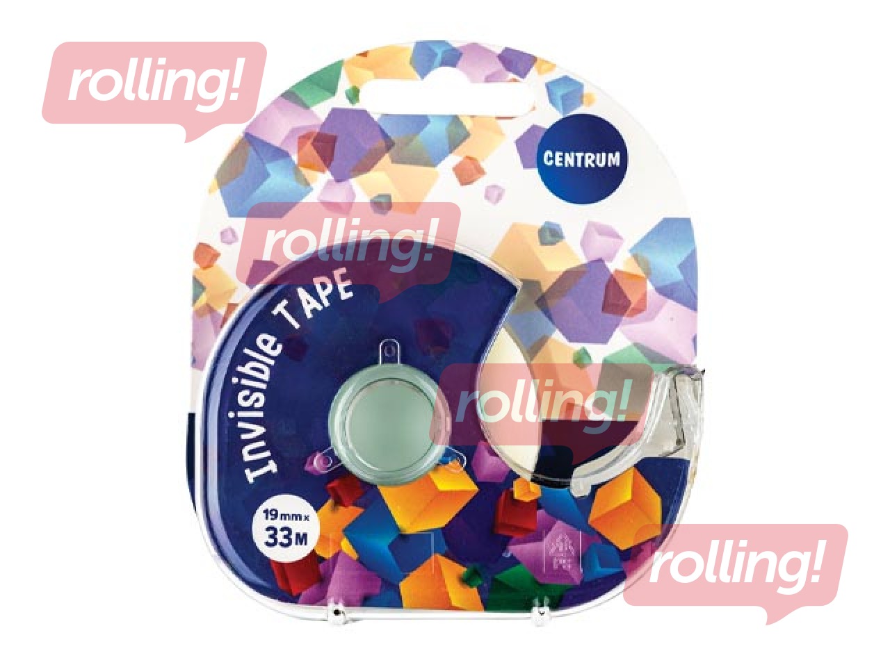PROMO Teip koos hoidjaga Centrum, matt, 19mm x 33m
