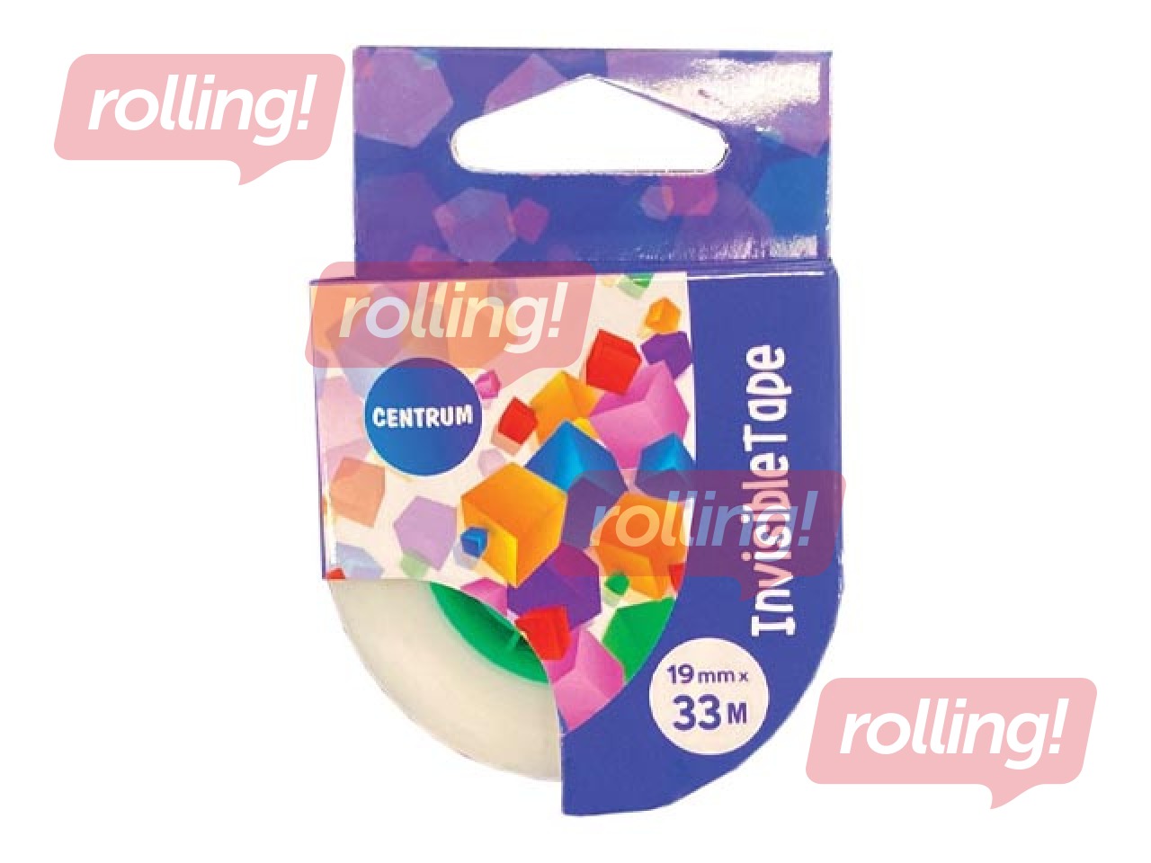 Līmlente Centrum, matēta, caurspīdīga, 19mm x 33m 