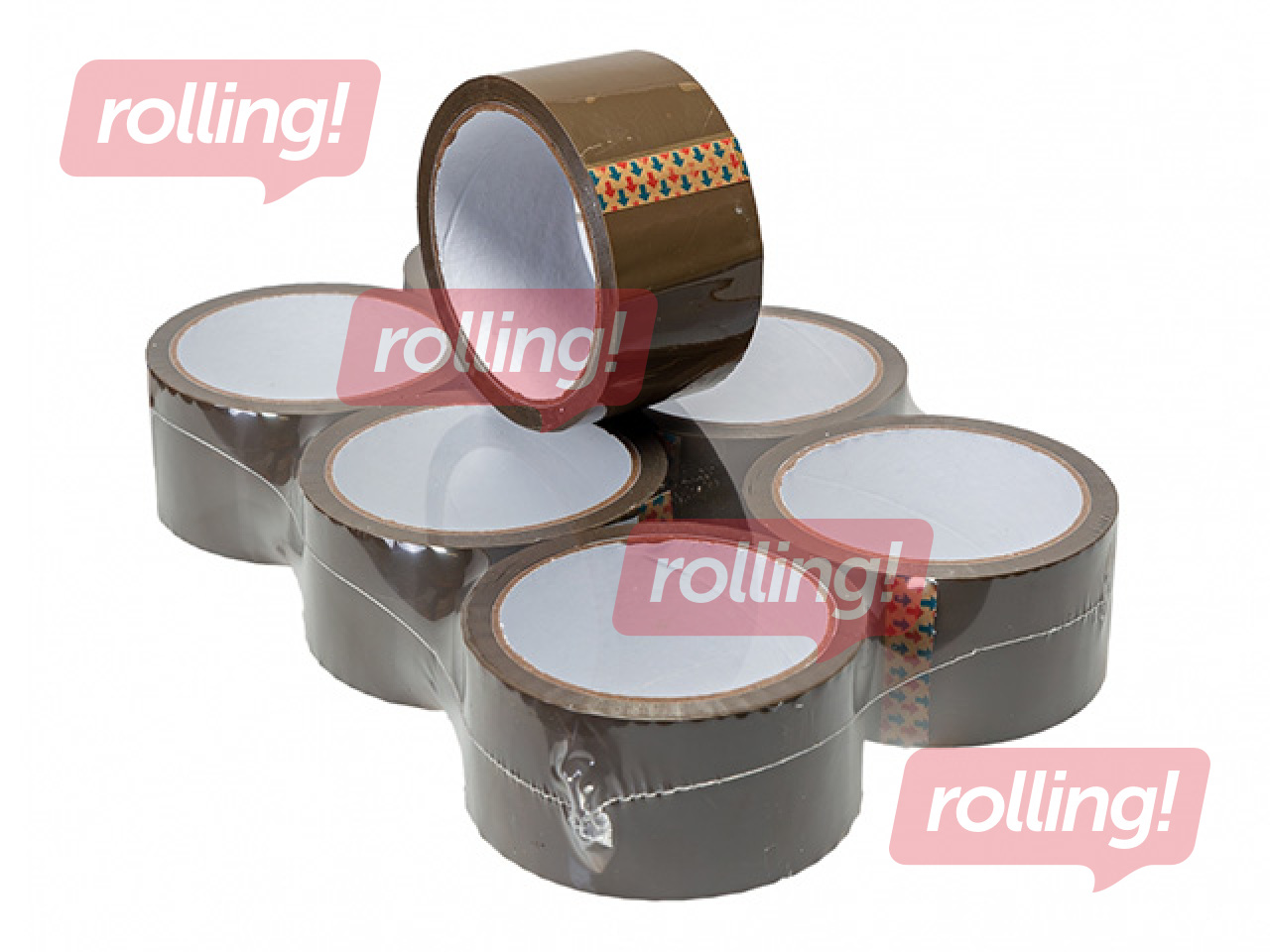 Līmlente iepakošanai, PP, brūna, 48mm х 60m
