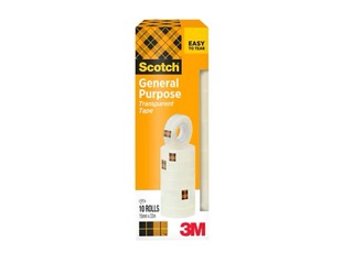 Tape 3M Scotch 508, 15mmx33m, transparent, 10 pcs