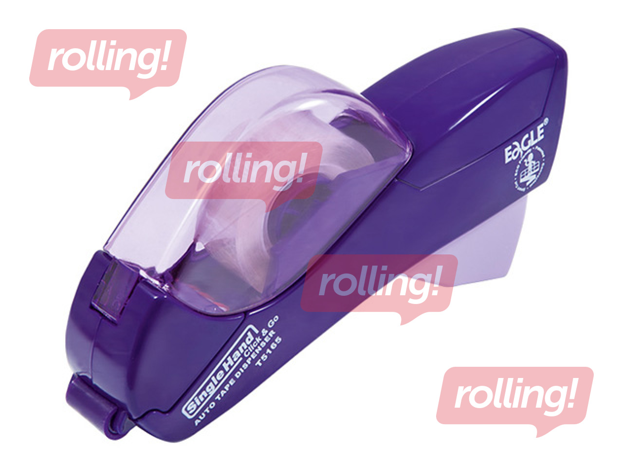 Tape dispenser Eagle with tape T5165AB, purple, 33mm×19m and 33mm×12m