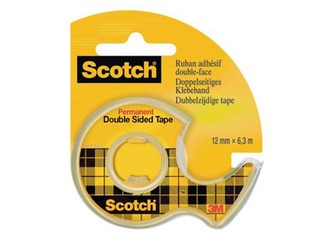 Скотч двухсторонний 3M Scotch,12мм x 6.3м