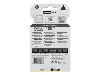 Montāžas kvadrātiņi 3M Scotch,12.7x12.7mm, noņemami