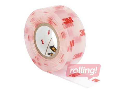 Līmlente abpusēja 3M Scotch, 19mm x 1.5m, montāžas, caurspīdīga