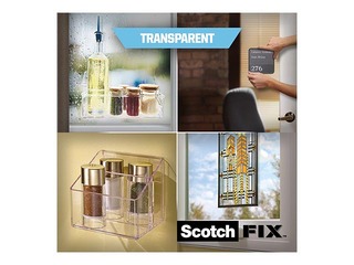 Līmlente abpusēja 3M Scotch, 19mm x 1.5m, montāžas, caurspīdīga