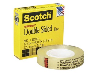 Двухсторонний скотч 3M Scotch,12мм x 23м + ПОДАРОК! Купи скотч и получи подарок! 