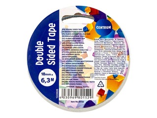 Double sided adhesive tape, 18mm x 6.3m