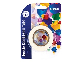 Double side foam tape Centrum, 19mm x 1.5m